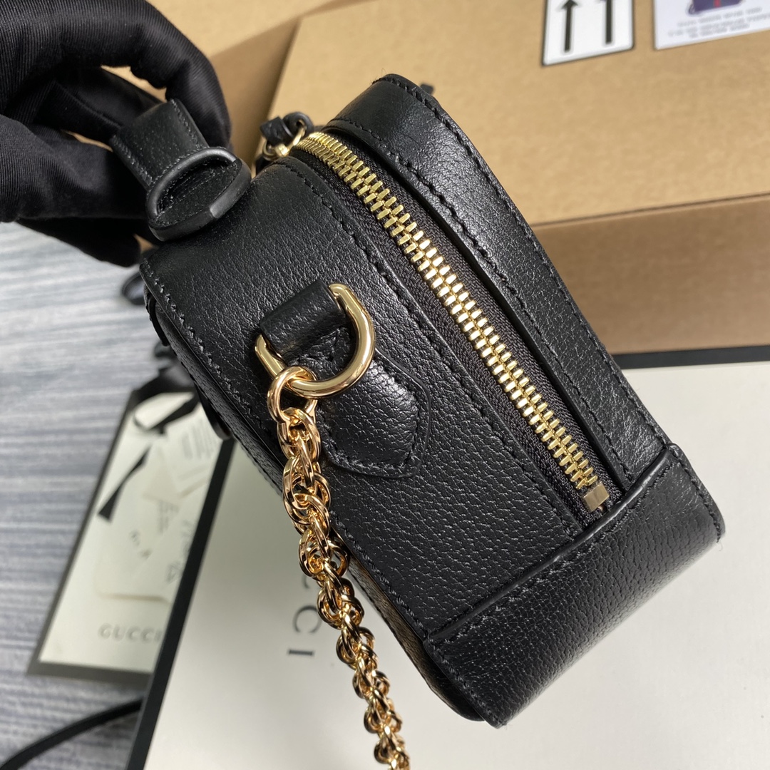 Gucci Ophidia GG Mini Shoulder Bag 602576 Black